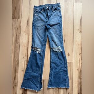 American Eagle Outfitters Blue Flare Jeans